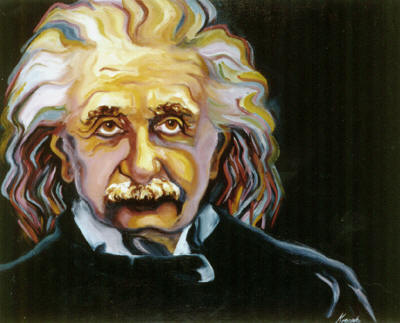 "Einstein" - oils - Private Collection (Not For Sale)